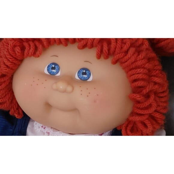 Cabbage Patch Kid 25th Anniversary CPK Red Hair, Blue Overalls, Diaper, HM#8 - Picture 9 of 16